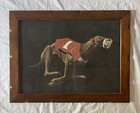 Racing Greyhound Art - Wood Framed Print - 26x20   