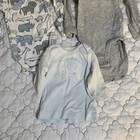 Baby Boys Bodysuit Bundle Of 5 Newborn Long Sleeve Zoo Animals Comfort Cotton