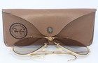 Vintage B l Ray-ban Usa Photochromic Shooter 62mm Aviator Sunglasses With Case