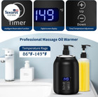 Massage Oil Warmer   Electric Massage Oil Digital Heater With Two Oil Bottles  P