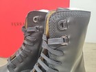 Salvatore Ferragamo Faraway Men s Black Leather Zip Combat Boots Size 8 M New