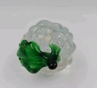 Vintage Clear Glass Fruit Grape Cluster Paperweight 4 