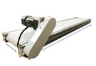 110v 120w 59  Length 7 8 width White Pvc Belt Conveyor Mesa Transport Equipment
