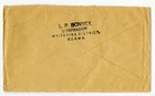Burma Cover 1933 Neatly Tied To Us Vf Scarce