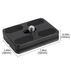 50mm Tripod Quick Release Plate Screw Adapter Mount For Dslr Camera Heads