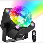 Disco Ball Rgb Lights Sound Activated Strobe Led Stage Projector Party Lights Us