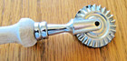 Vintage Pastry Crimper Decorating Tool Wood Handle