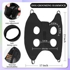 Dog Grooming Hammock For Small Dogs - Nail Clipping Sling  black S 