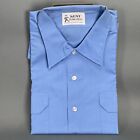 Vintage 60s 70s Bus Drivers Lot 7 Kent Sky Blue Shirts W patch Men s Xl Prop