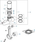 Piston Ring Set For International Dt466   Dt466e  Pai   405001 Ref   1825461c92