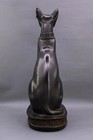 Ancient Egyptian Antiquities Egyptian Goddess Bastet Large Statue Cat Figure Bc