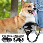 Pet Dog Helmet And Goggles Set Pet Motorcycle Helmet Dog Sunglasses Safety