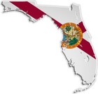 Florida Flag State Outline Patriotic Sticker Decal Laptop Wall Car Truck Mug