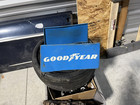 Vintage Original Goodyear Advertising Metal Tire Rack Sign With Wing Foot Logo