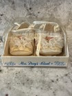 Vintage Mrs Day s Ideal Baby Shoes Size 0 White Lace Satin Crib Shoes W Box