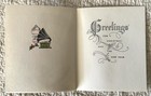 Unused Christmas Rocking Chair Gifts Presents Vintage Greeting Card 1940s 1950s
