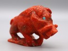Derrick Kaamasee Apple Coral Zuni Wild Boar Fetish