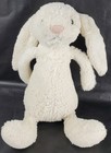 Jellycat Bashful Cream Bunny Rabbit Stuffed Animal Plush Toy - Euc