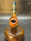 Vintage Unsmoked Paronelli Ghost Ring Sight Billiard Tobacco Pipe In The Box