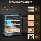 50l Electric Cigar Humidor Cooler W  Cedar Wood Shelves 350 Counts Cigar Cooler