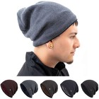 Women s Men Knit Slouchy Baggy Beanie Oversize Winter Hat Ski Fleece Slouchy Cap