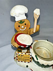Christmas Gingerbread 3 Cupcake Votive Candle Holder Yankee Candle Vtg
