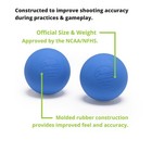 Champion Sports Official Size Rubber Lacrosse Ball - Blue  single 