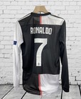 Juventus Home Retro Jersey 1999-2000 With Ucl Patch Long Sleeve-cr7