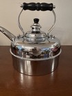 Simplex Patent Tea Kettle Solid Copper Chrome Made In England
