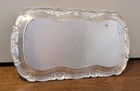 Vintage Wmf Ikora Silver Plate Serving Tray Swirl Brushed Mcm Germany 17  X 9 