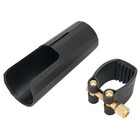 New Saxophone Ligature Mouthpiece Sax Mouthpiece Sax Sax Ligature With Cap Black