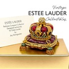 Estee Lauder Bejeweled Crown Solid Perfume Compact Jay Strongwater Mint