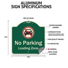 Designer Series Sign - School Parking Sign Reserved For Faculty And Visitors    