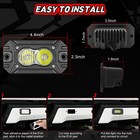 2x 3  Flush Mount Led Reverse Lights Combo Beam Work Area Pods Utv Atv Sxs 4x4