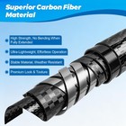 Doben Carbon Fiber Pool Pole  16ft Heavy Duty Telescopic Pool Pole  Universal   