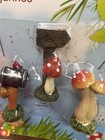 Fairy Garden Miniatures Gnomes And Accessories Lot Of 3 New 9 Pieces Mushrooms