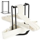 Portable Hanger Organizer Rack  Hanger Storage Stacker Holder Caddy For Black