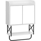 Wall-mounted Medicine Cabinet W  Mirror Adjustable Shelf Storage Organizer New
