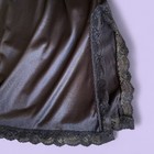 Vintage 80s Black Lace Slip Dress   Gothic Romantic Midi   Size M