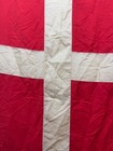 Vintage Beautiful Decorative Danish Denmark Flag 191x142 Cm