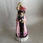 Frida Catlo Christmas Tree Ornament 6 5  Glass Adorable Cat Mexican Artist Kahlo