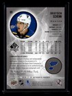 Brayden Schenn 2020 Sp Authentic Auto  99 St  Louis Blues
