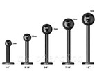 1pc  20g 18g 16g 14g Anodized Surgical Steel Ball Top Labret Tragus Piercing