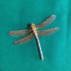 Japanese Jizai Okimono Dragonfly Bronze Articulated Insect Figure Vintage Metal