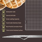 2pcs Cooling Racks For Cooking Baking 15x10 Stainless Steel Oven Wire Sheet Pan