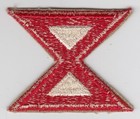 Us 10th Army Patch Insignia Military Cut Edge Korean War Era Division