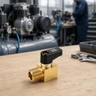 2pcs Brass Air Compressor Drain Valve 1 4  Npt Male Thread Ball Type Drains V   