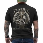 Saint Michael The Archangel Prayer Catholic Christian Pastor On Back T-shirt