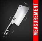 7 Inch Cleaver Knife Stainless Steel Chef Butcher Knives For Meat  