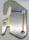 Steel Bedfast Kit 4 Steel Bed Rail Fasteners Pins Hook Frame Stamping Hanger Lon